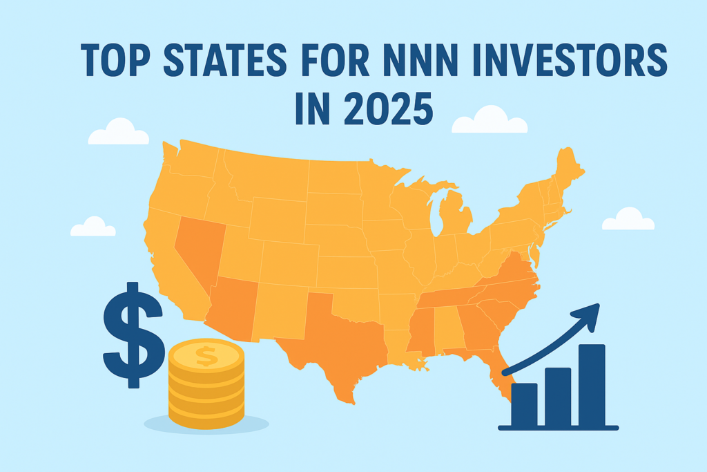 NNN cap rates 2025, best states for NNN, national NNN report,1031 exchange states NNN, NNN property investment